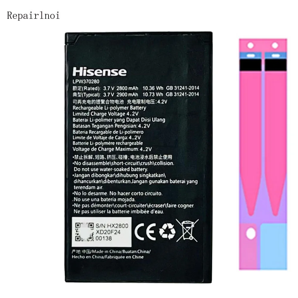 

Аккумуляторная батарея 3,7 в 2800 мАч для Hisense LPW370280, литий-полимерные аккумуляторы для ремонта смартфонов
