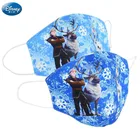 Детская Защитная маска для мальчиков и девочек из хлопка с изображением персонажа Disney холодное сердце, Человек-паук, Эльза, Анна, Олаф, защита от пыли