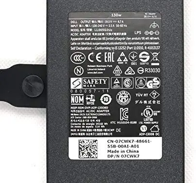 

Huiyuan Fit for Dell 130W Watt PA-4E AC DC 19.5V Power Adapter Battery Charger Brick with Cord