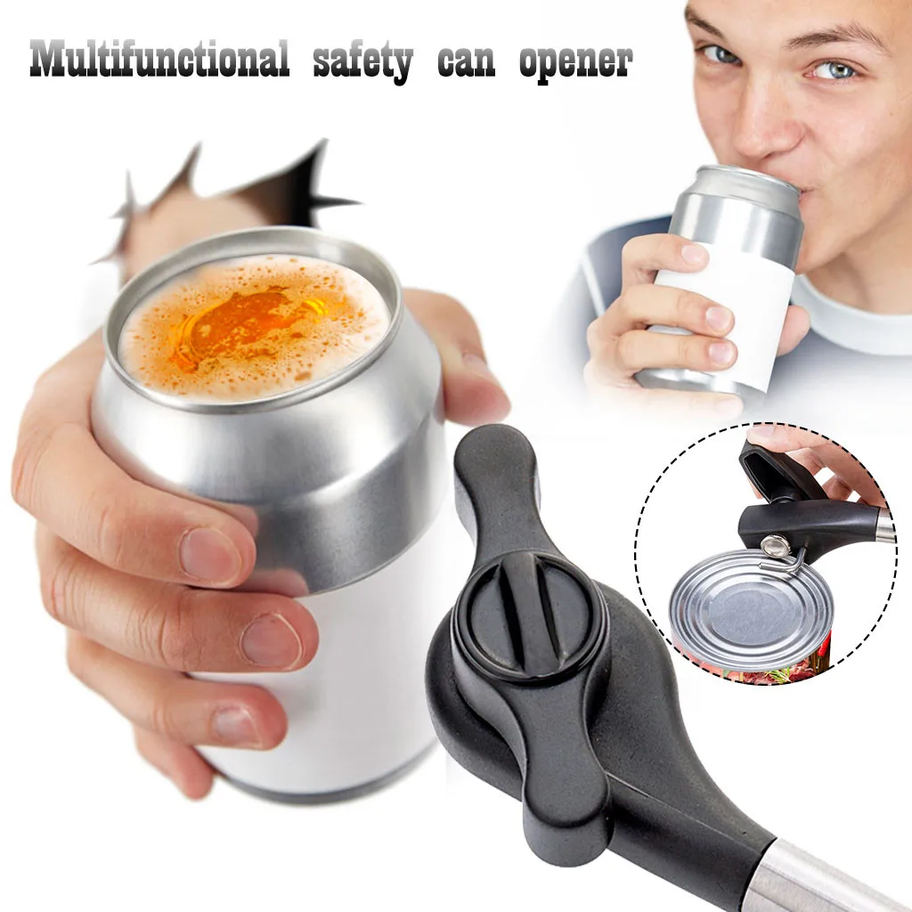 Многофункциональный Безопасный открывалка для бутылок из нержавеющей стали