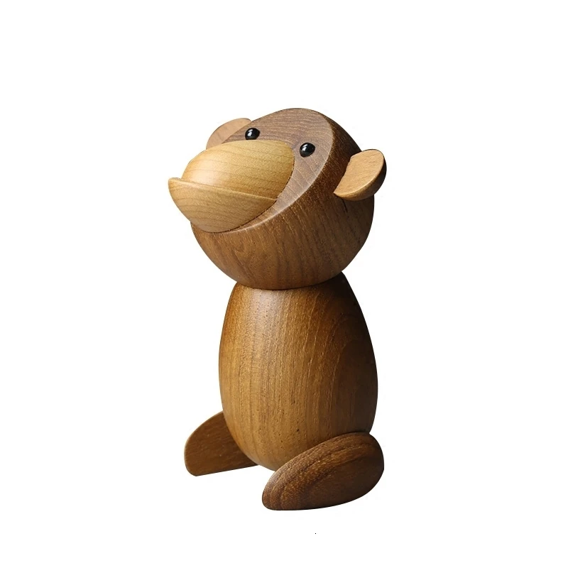 

Pure Hand-made Monkey Puppets Office Furnishings Decorative Crafts Singles Day Gift