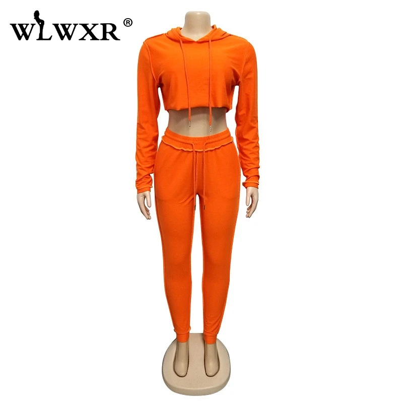 WLWXR повседневный комплект из двух предметов топ и штаны женская розовая одежда