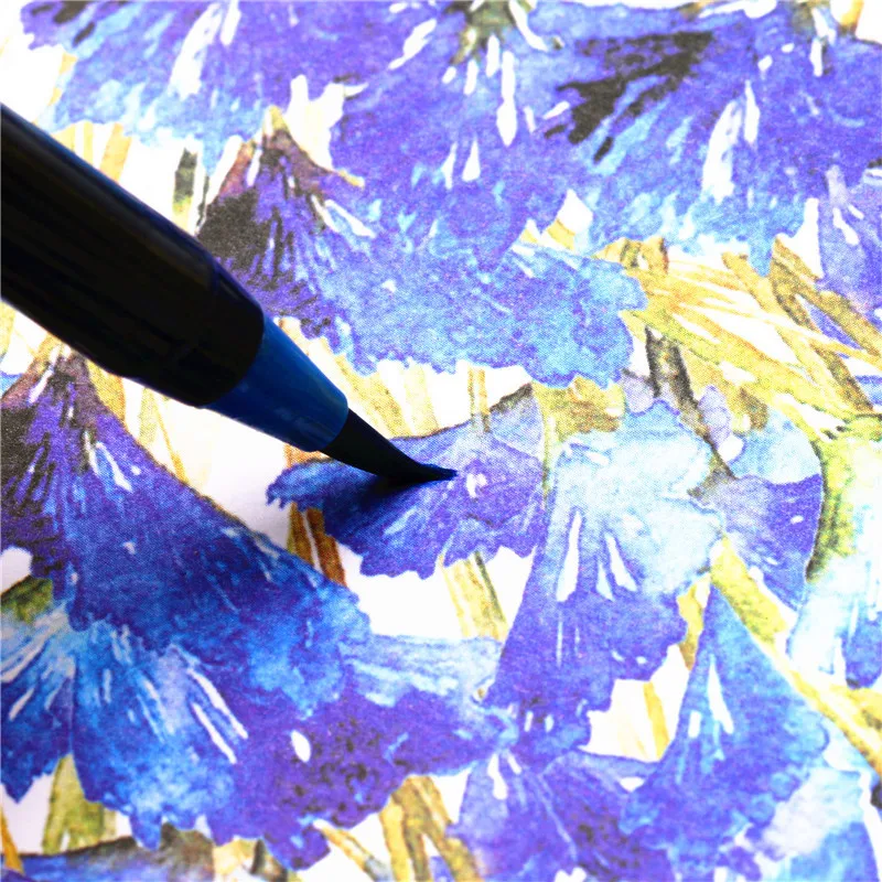 20 видов цветов кисть для рисования акварелью эскиз художника манга маркер ручка