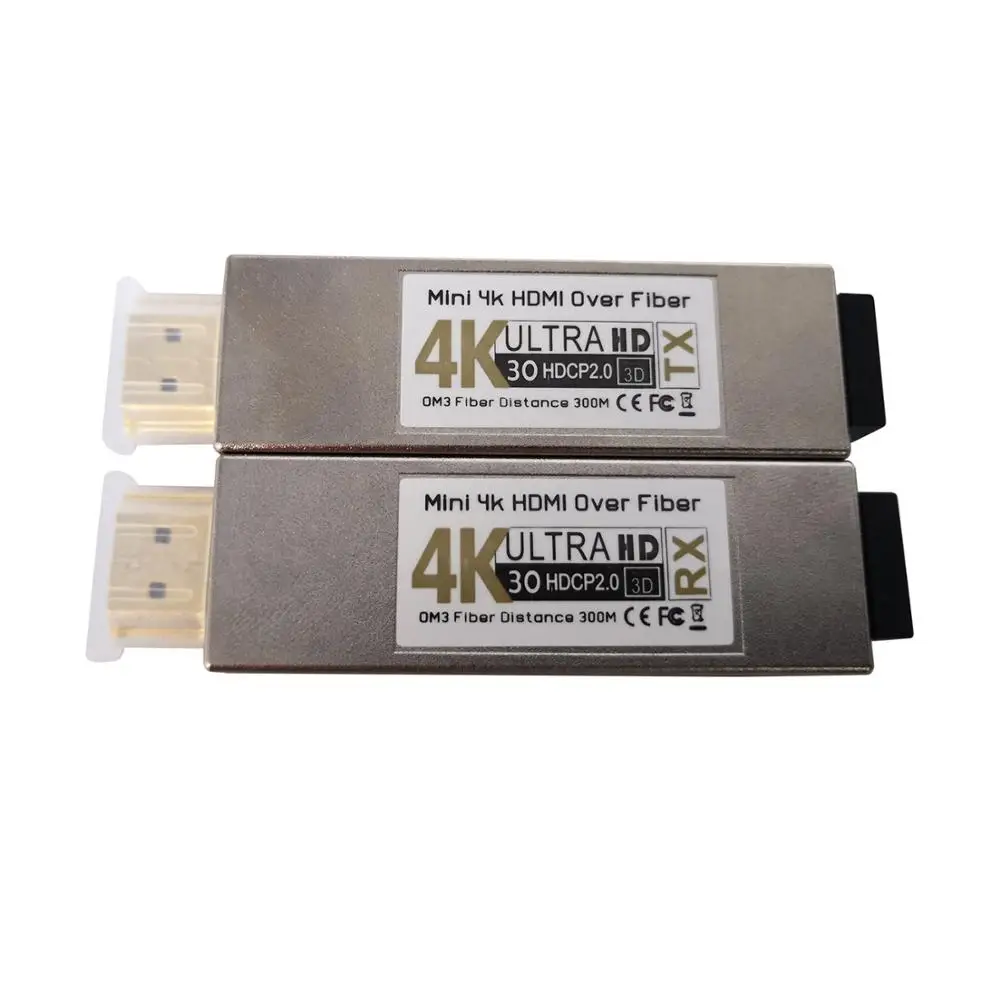 Мини 4K HDMI оптоволоконный приемопередатчик UHD видео в конвертер удлинитель с USB