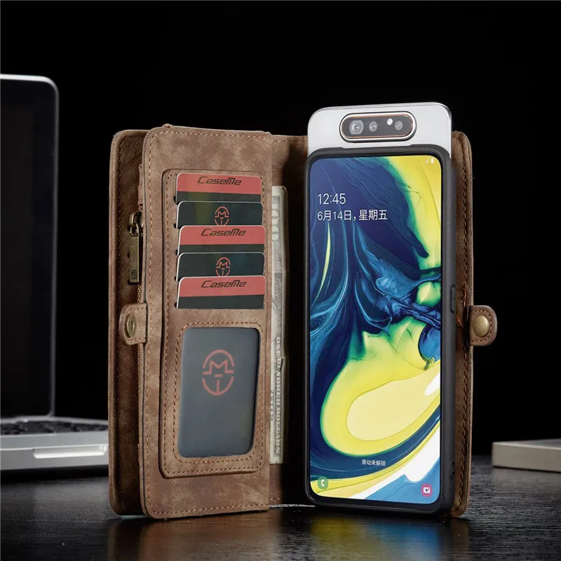Чехол-портмоне для samsung Galaxy A80 A90 кожаные чехлы для samsung Примечание 10 9 8 S8 S9 S10 плюс S10E A20E A20 A40 A50 A70 крышка