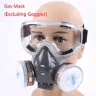 Полулицевая респиратор, Пылезащитная маска для покраски, спрей, пестициды, Химический дым, противопожарная защита, без очков
