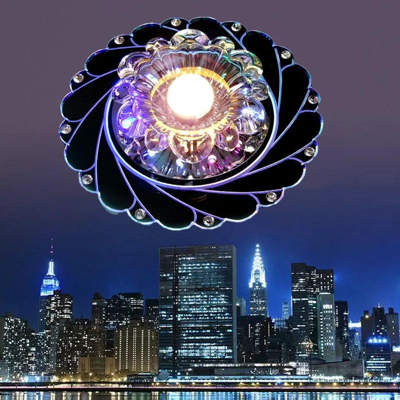 

LED Ceiling Lamp Peacock Light Surface Mount Lamp Chandelier Modern Crystal Decor Living Room Corridor Aisle Celling Lights