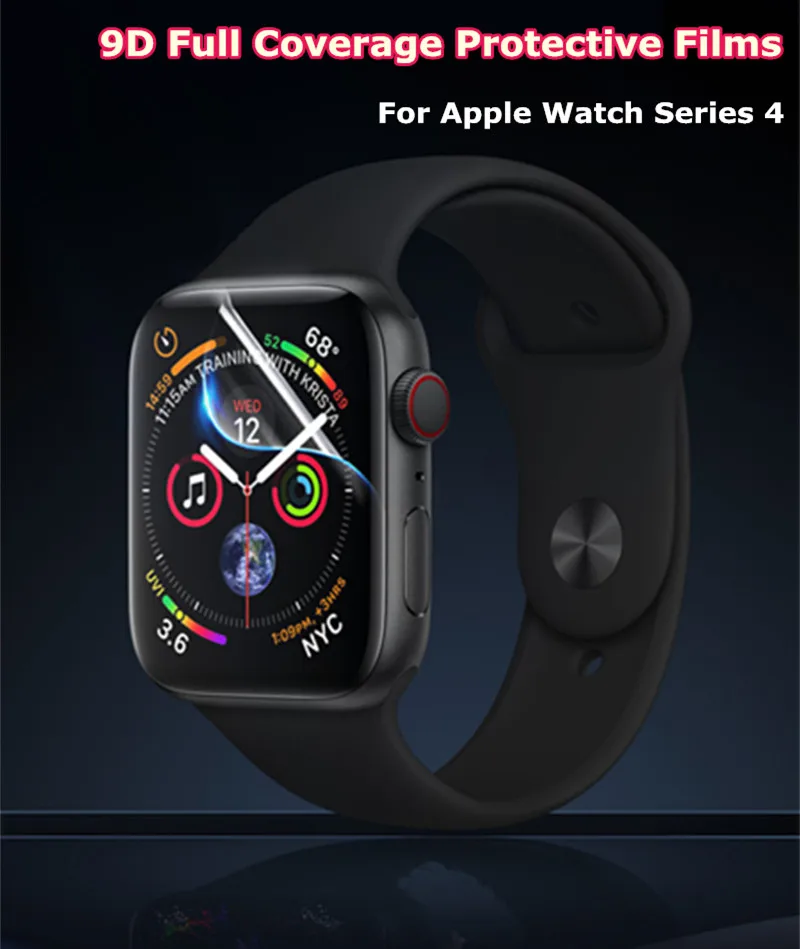 Защитная пленка для экрана Apple Watch band 5 4 44 мм 40 Iwatch ремешок 9D Tpu Противоударная с