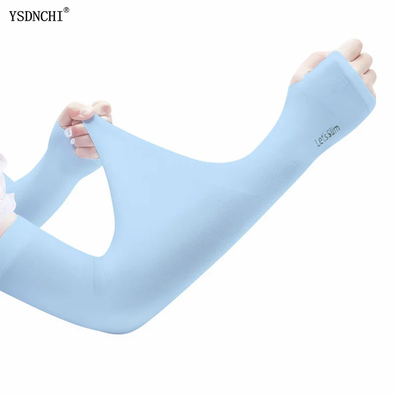

YSDNCHI Quick Dry Arm Sleeves Bicycle Protection Long Gloves Running Breathable Cycling Sunscreen Warme Cover Cuff 1 Pair Cool