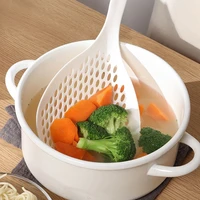 2021 new cooking shovels handy filter anti scald nylon soup spoon strainer mesh ladle skimmer