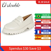 u double spring shoes women british style 2021 new thick soled college style casual loafers genuine leather fashion shoes girls