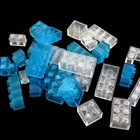 Прозрачная Толстая модель кирпича, конструктор сделай сам, классические детали россыпью, совместимы со всеми брендами игрушек для детей