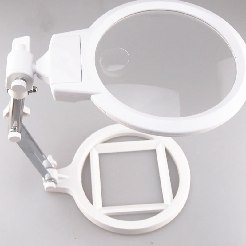 HotDesktop Magnifier For Soldering Repair Reading Collapsible Multifunctional Loupe Welding Magnifying Glass With LED Light | Инструменты
