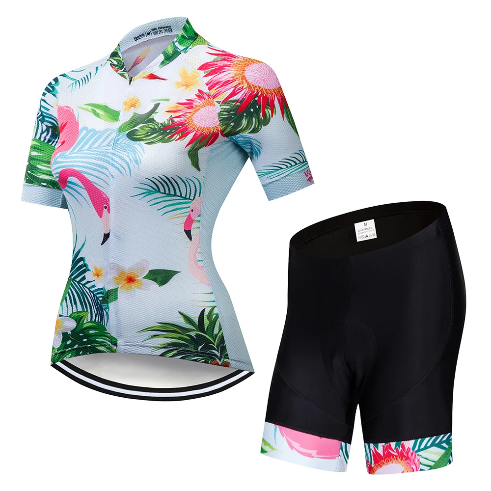 

Vd Lady Cycling Jersey short Sleeve set Women Cycling clothing Fashion leisure dress Bike Cycle Shirt Lady Breathable Quick-Dry