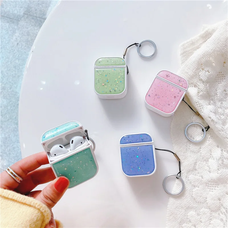 

For Airpods Pro Case,Cute Macaron Glitter Case For Airpods 1/2 Case,Soft Silicone Earphone Headphone Cover For Airpods 3 Case