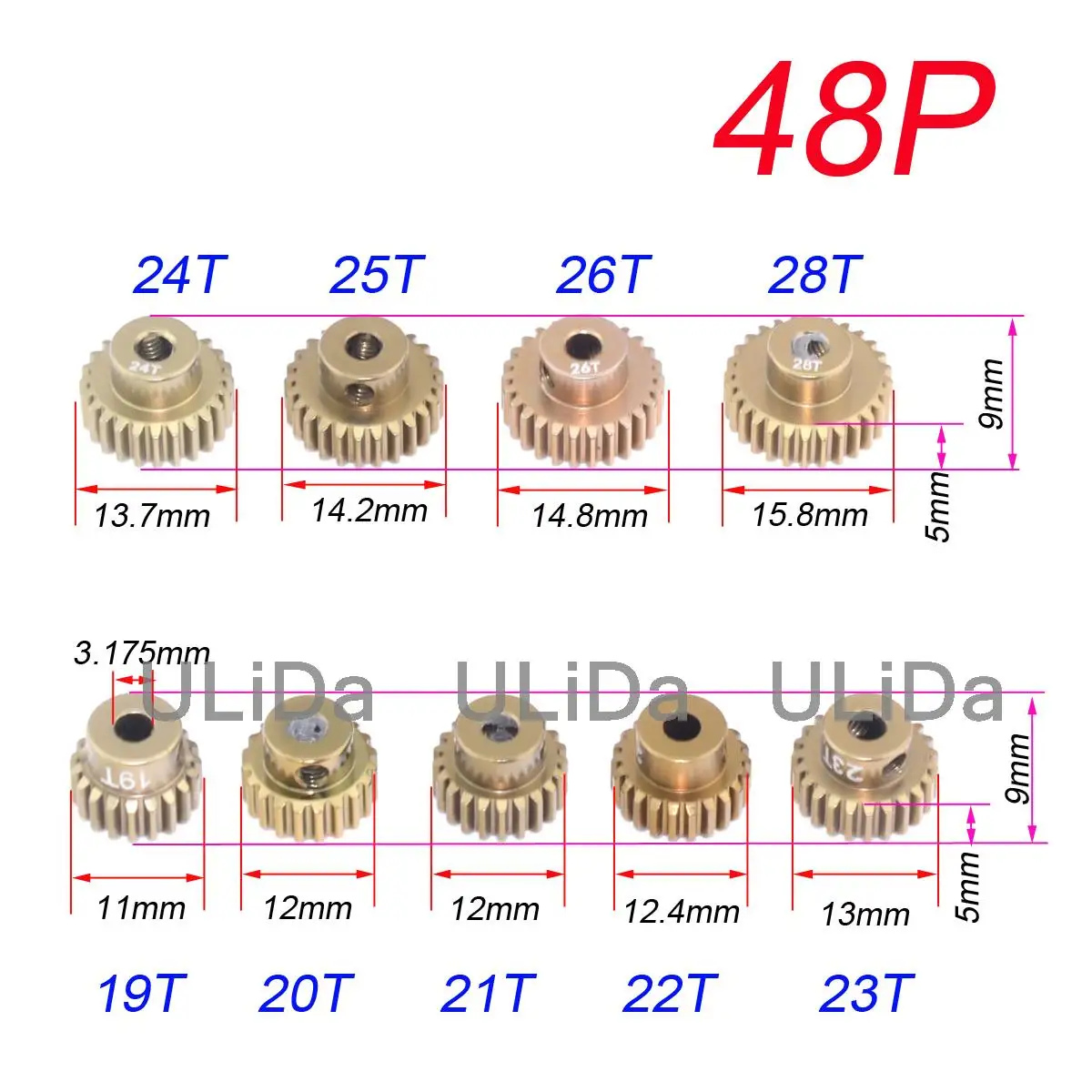 Металлическая 48P зубчатая передача 92T 85T 80T шестерня 19T 20T 21T 22T 23T 24T 25T 26T 33T моторная