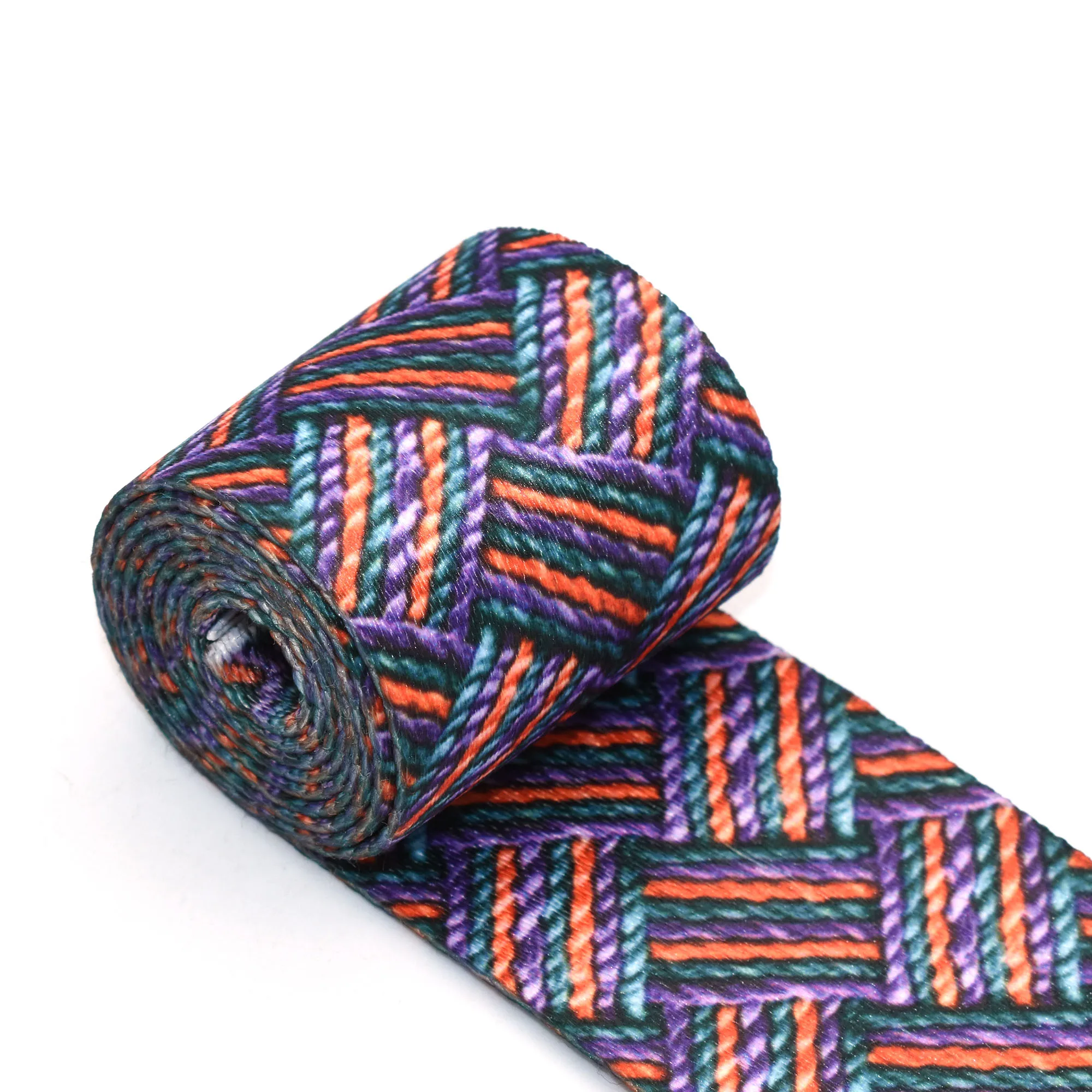 Лента жаккардовая из полиэстера ткань 2 дюйма ремень для кошелька брелок ключей