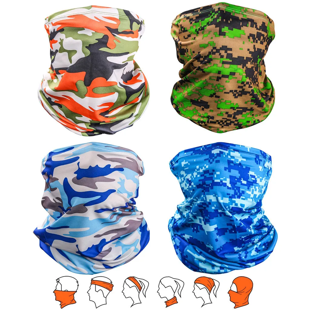 4 шт. карнавальный костюм для мотоциклистов женский и мужской с принтом шарф