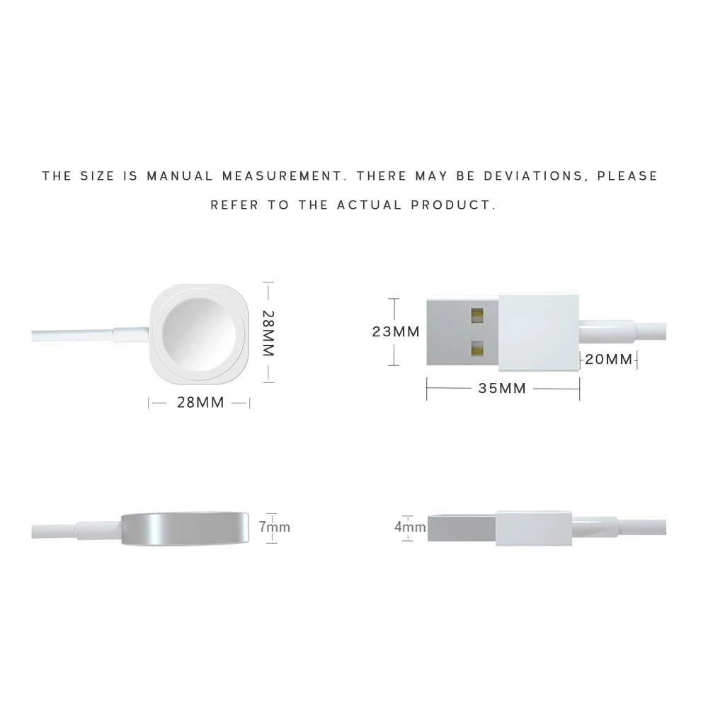 

Magnetic Charger for Apple Watch SE 6 5 4 3 2 1 Smart Watch Charging Dock Station USB Portable Charger for Iwatch Accessories