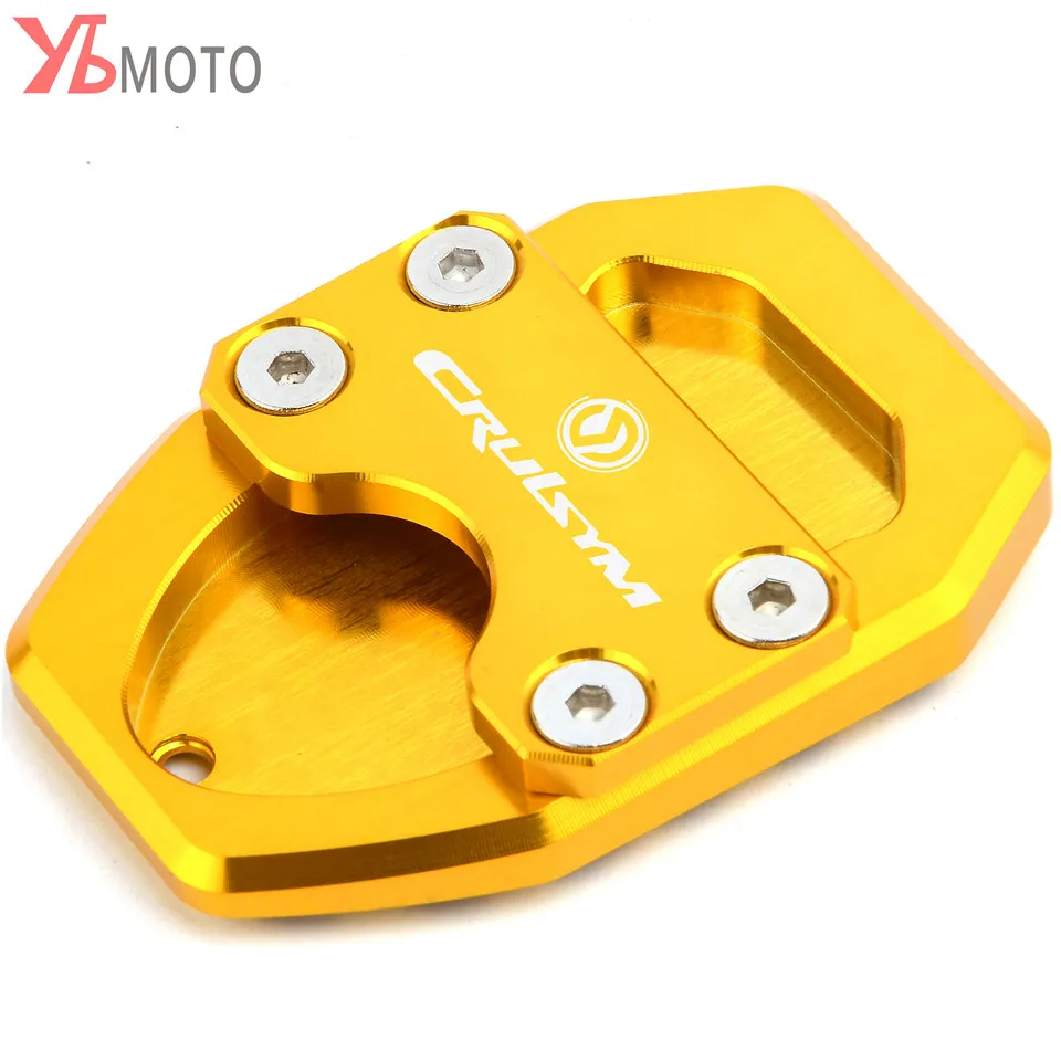 Motorcycle CNC Side Stand Enlarge Plate Kickstand Extension Pad For SYM CRUISYM 300i 300 GTS300 | Автомобили и мотоциклы