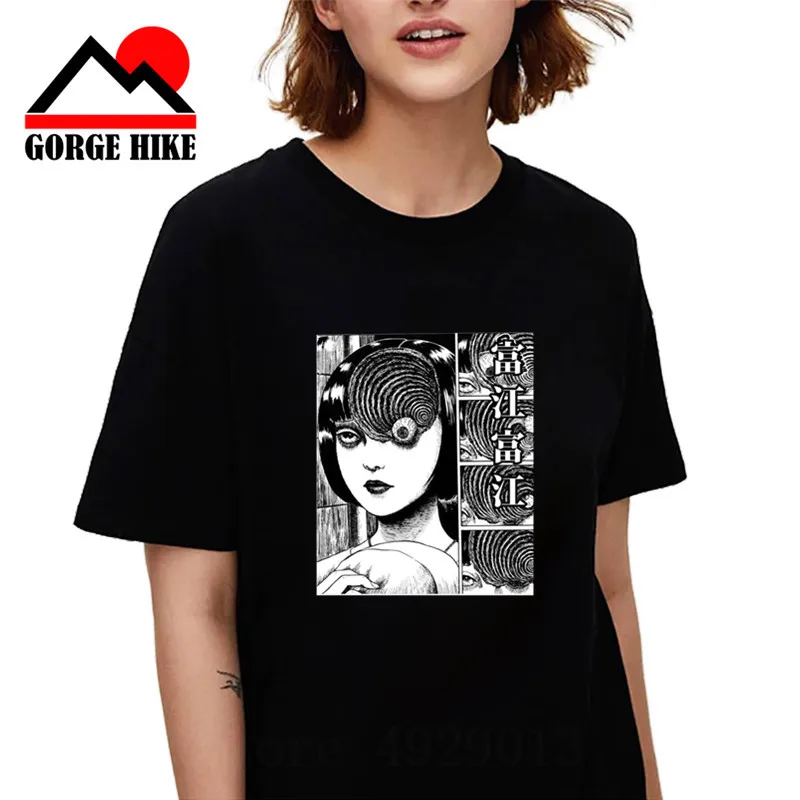 Футболка Junji Ito Tomie 3D для девушек с японским Аниме Манга Япония оску искусственный