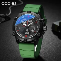 2020 addies new mens fashion sport watch men leather waterproof quartz watches male date sports chronograph clock mens watch