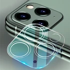 9H Полностью прозрачная пленка для iPhone 12 mini 3D полное покрытие Защита объектива задней камеры для iPhone 11 Pro Max чехол из закаленного стекла