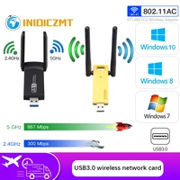 1200mbpsusb 3 0 wireless network card 2 4g5gfifi adapter antenna dongle network card is suitable for laptop desktop computers