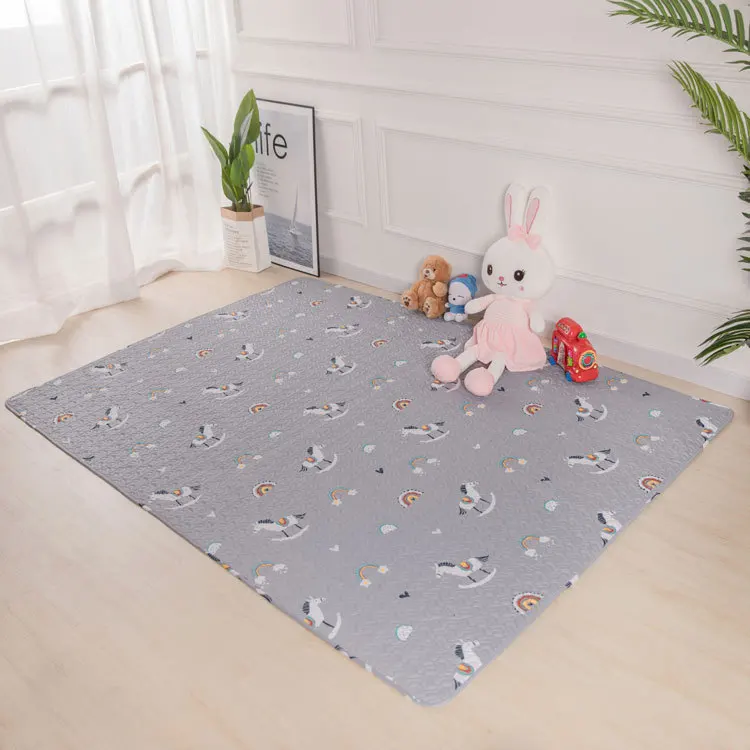 

Pure Cotton Quilted Floor Mats Children's Playpen Mats Children Cartoon Crawling Mats Bedroom Tent Carpet Tatami Mats
