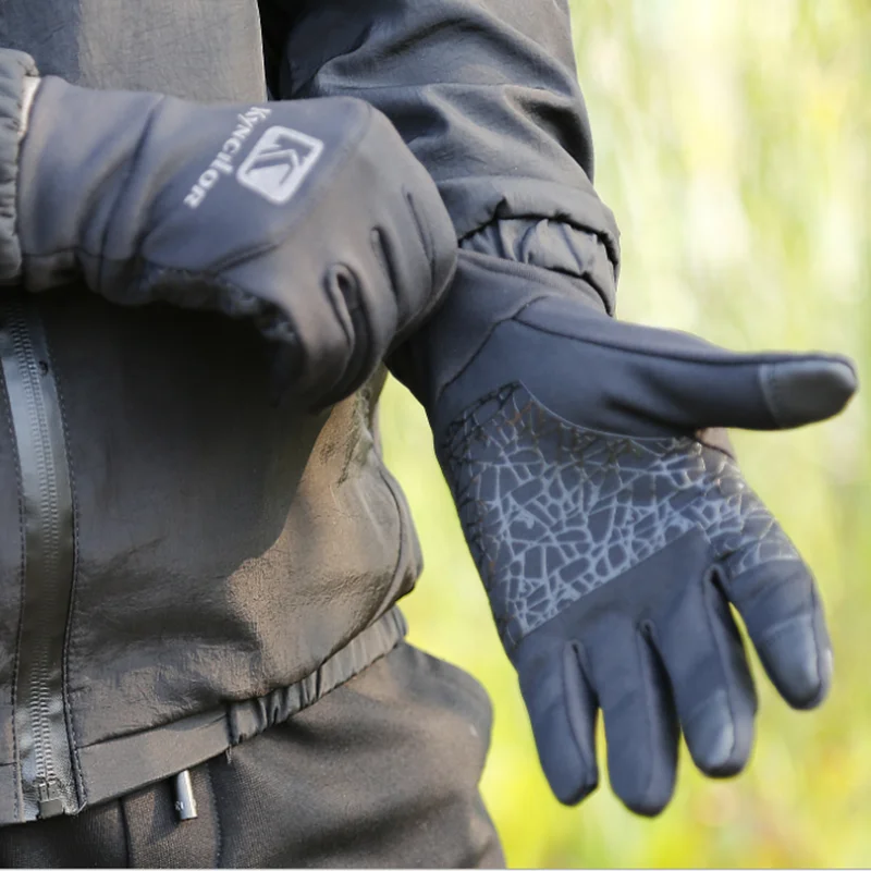 Полностью закрытый сенсорный экран унисекс зимний теплый Велосипед Лыжи Кемпинг