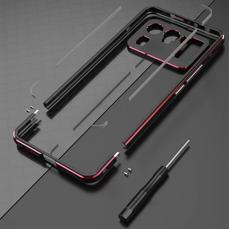 

For Xiaomi 11 Ultra Case Aluminum Metal Bumper MI 11 Ultra Frame Metal Camera Protective Film for Xiaomi 11 Ultra Phone Shell