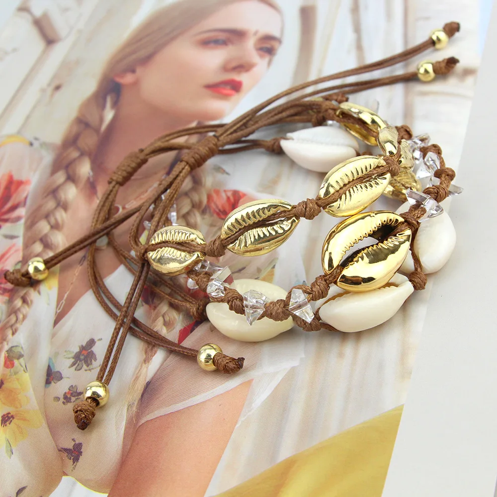 Женский браслет из ракушек Szelam ручной работы натуральной ракушки | Украшения и