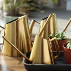 Горшок для полива из нержавеющей стали, садовый инструмент для полива растений сад и огород