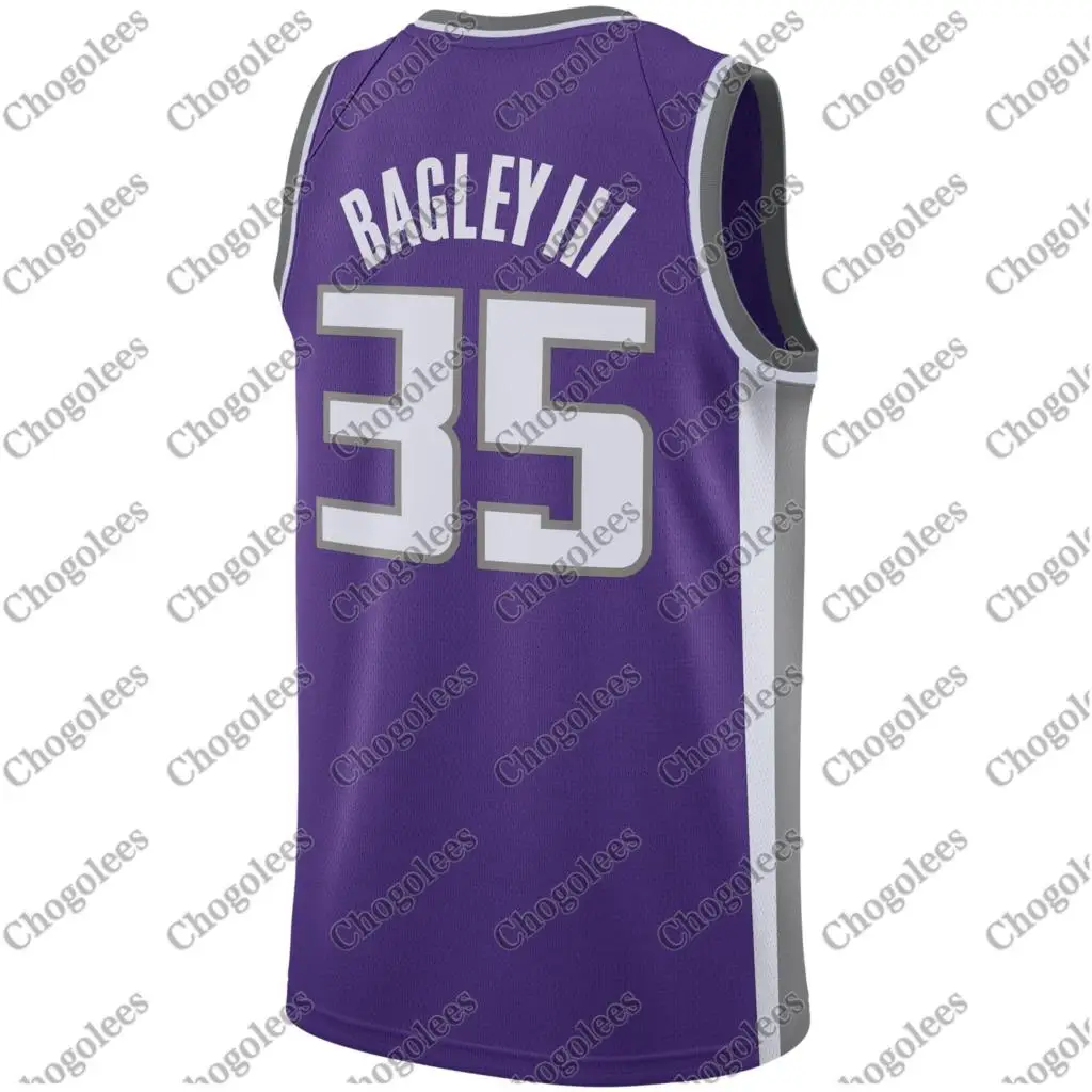 

Men Basketball Jersey Sacramento Marvin Bagley III Men's Swingman Jersey Purple