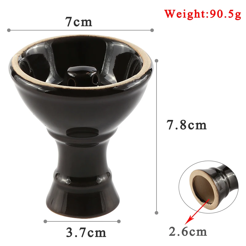 Ceramic Tobacco Head Funnel For Shisha Hookah Charcoal Holder Charcoal Holder Narguile Accessories