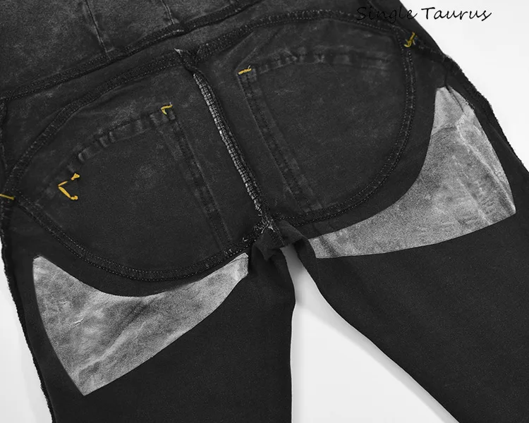 Женские джинсовые брюки с эффектом пуш-ап модные облегающие джинсы со значками