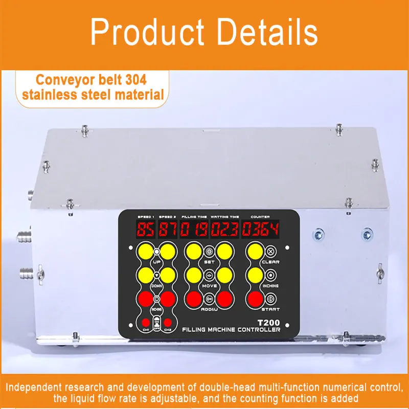 Double Head Liquid Filling Machine Intelligent Induction Quantitative Automatic High Precision Conveying Food Filling MachineCE
