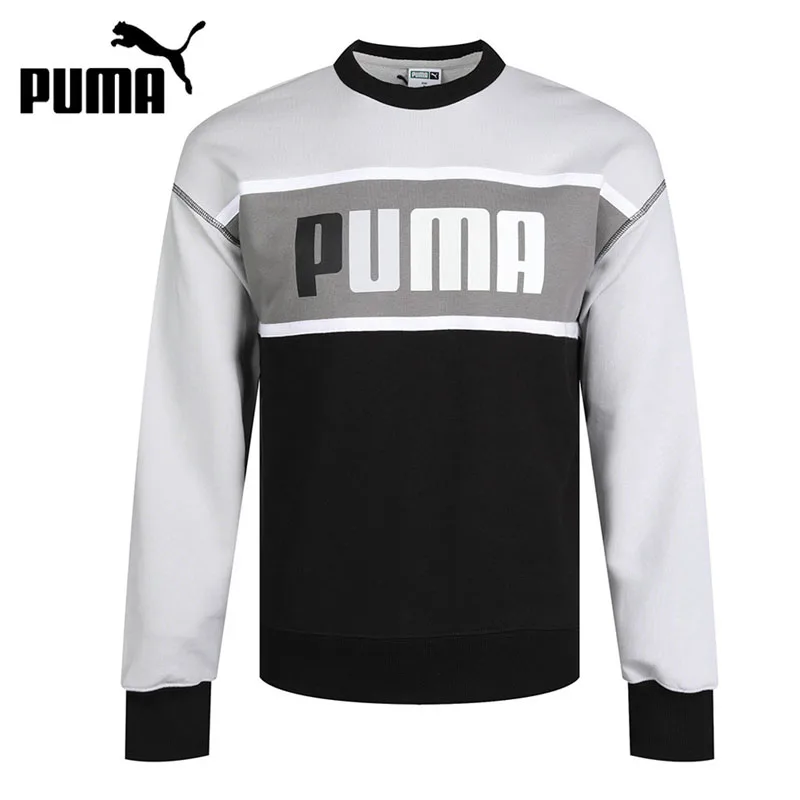 Original New Arrival PUMA Retro Block Crew Men s Pullover Jerseys Sportswear