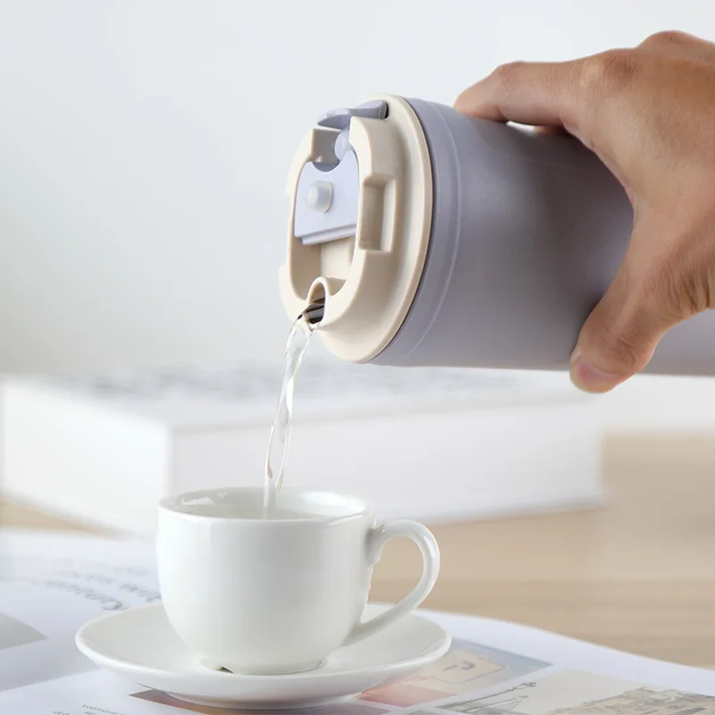 420 мл Высококачественная кружка для кофе из бамбукового волокна герметичная