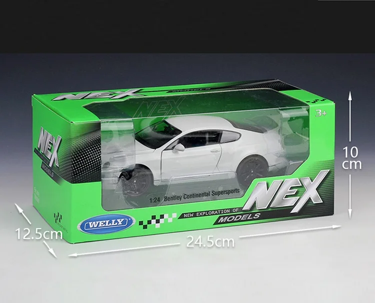 Welly 1:24 Bentley Continental Supersports белый/серый литая модель автомобиля | Игрушки и хобби