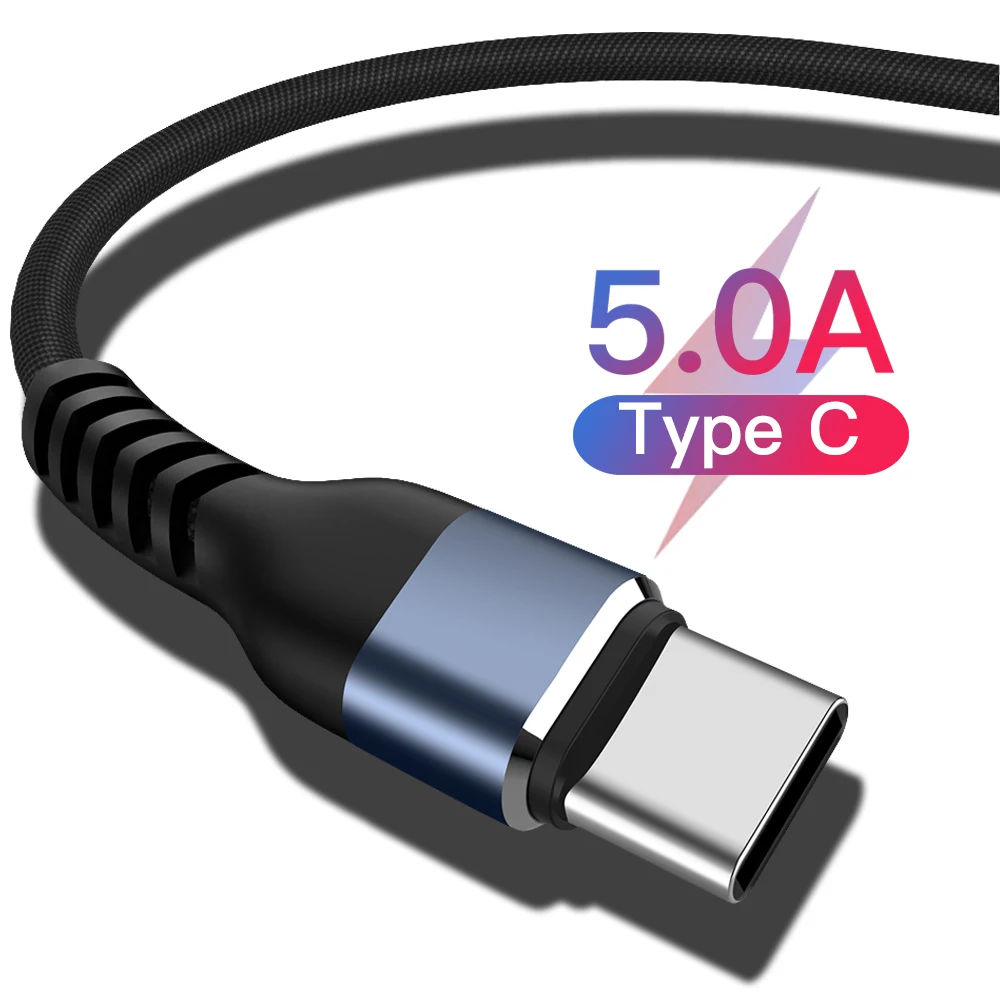 2M Micro USB Type C Cable for Xiaomi Redmi K20 Pro 5A Fast Data Samsung S8 S9 S10 Huawei P30 Super Charge Cord | Мобильные телефоны