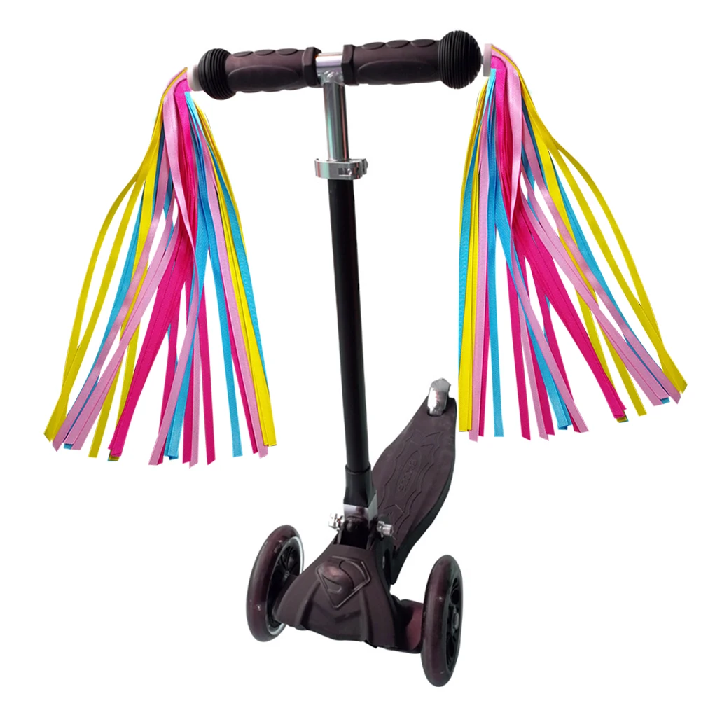 

Kids Colorful Streamers Scooter Bike Handlebars Streamers Tassel Ribbons Accessories For Boys Girls A good gift for kids