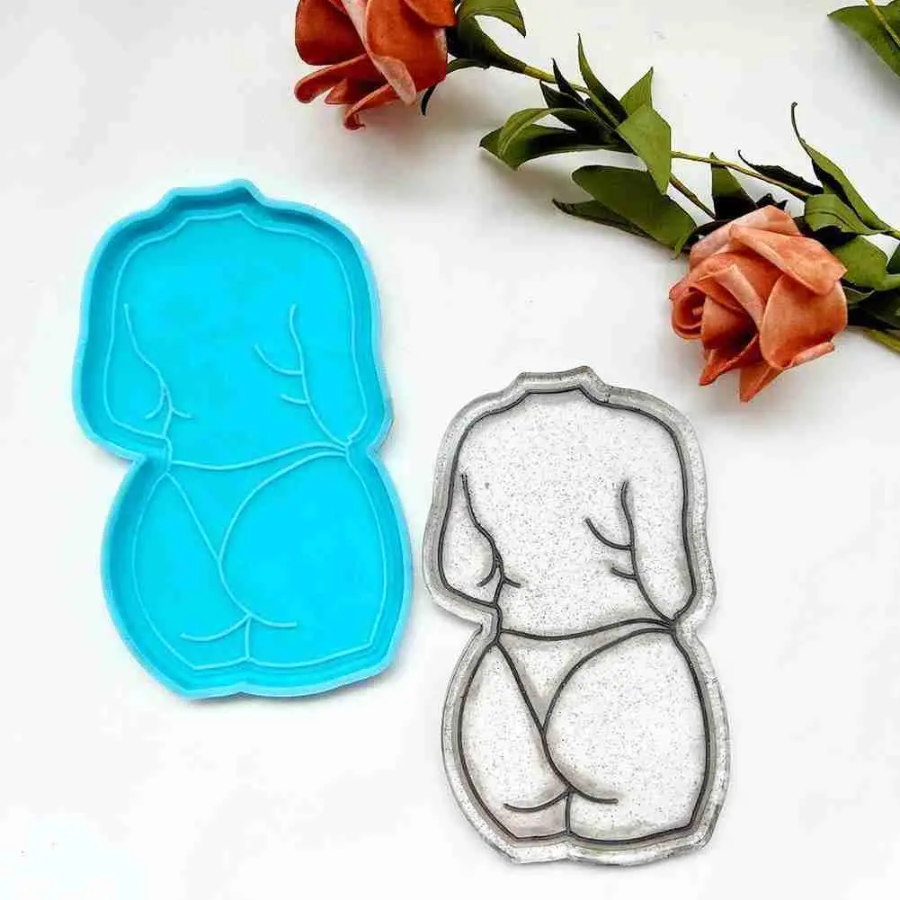 

Mengqu Sexy Woman Back View Silicone Keychain Epoxy Jewelry Silicone Mold Resin Mould DIY Crafts Jewelry Casting Tools