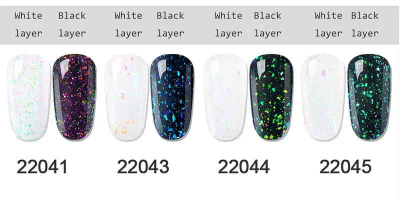 Elite99 Bling Chameleon Holographic Gel Polish Starry Sparkle Glitter Sequins UV Gel Polish Soak Off Nail Art Lacquer Varnish