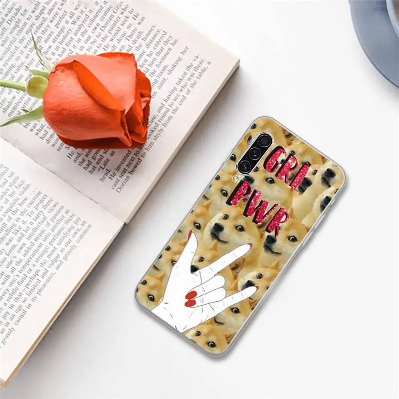 

Aesthetic letter Lovely Girl Power Dog animal Phone Case For Samsung A S M Note 9 10 20 fe 21 71 30 ultra plus 5g 11 31 51 s