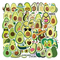 kawayi avocado cute fruit food graffiti aesthetic stickers suitcase guitar notebook school office stationery decoration 50pcs