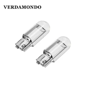 2 шт. 194 W5W T10 168 автомобильная светодиодная лампа COB, указатели поворота, лампы для чтения номерного знака, 12 В постоянного тока, белый, красный, желтый