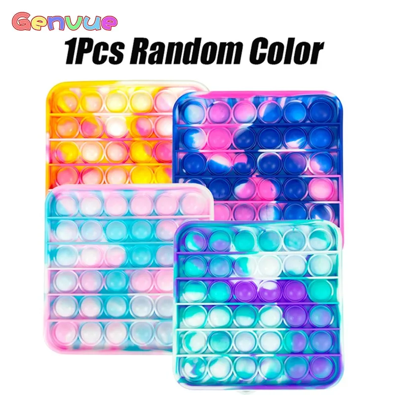 

Hot Push Bubble Fidget Toys Adult Stress Relief Toy Antistress Ball Press Soft Squishy Anti Stress Gift Box Sensory Pack Toys