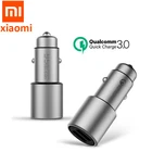 Оригинальное автомобильное зарядное устройство Xiaomi, быстрое устройство, двойной порт, выход, умный контроль температуры, xiaomi 5 В3 А, быстрое зарядное устройство с двумя USB-портами