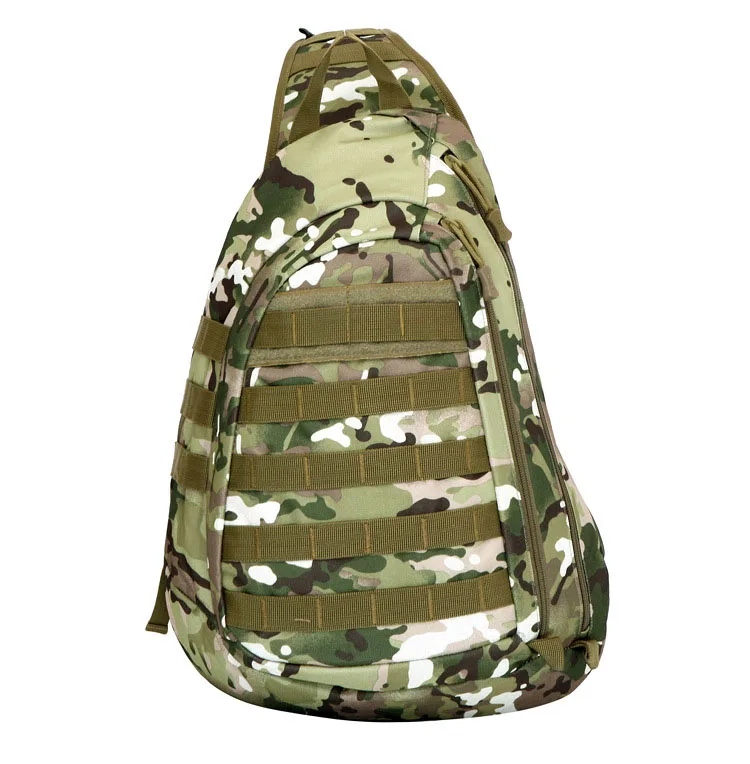 

Outdoor Shoulder Bag Large Capacity Chest Bag US Army MOLLE Camouflage Military Bag Tactical Slung Backpack with Waist Strap